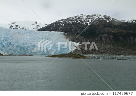 Glaciers in patagonia from ferry from Puerto Natales 117459677
