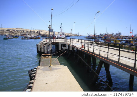 Beaches and harbour near Bahia Inglesia, Caldera, Chile Beaches and harbour near Bahia Inglesia, Caldera, Chile 117459724
