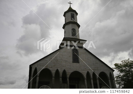 Woodend churches on Island of Chiloe Chile Woodend churches on Island of Chiloe Chile 117459842