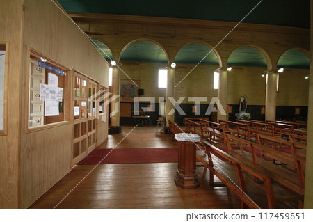 Woodend churches on Island of Chiloe Chile 117459851