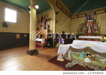 Woodend churches on Island of Chiloe Chile 117459858