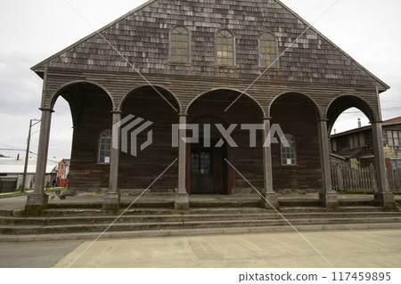 Woodend churches on Island of Chiloe Chile Woodend churches on Island of Chiloe Chile 117459895