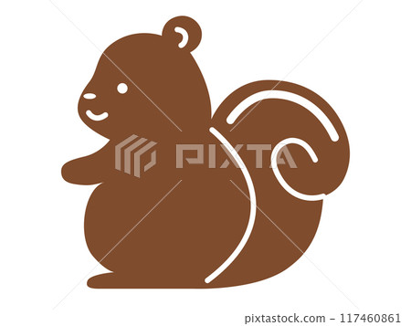 簡單的松鼠圖 簡單的松鼠圖 117460861