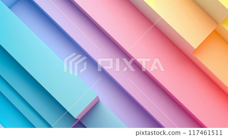 Abstract composition in soft pastel colors 117461511