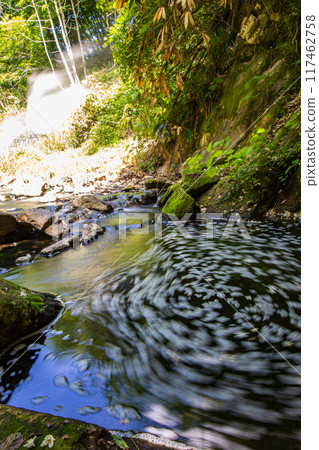 Hot spring riverbank Hot spring riverbank 117462758