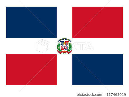 National flag Dominican Republic National flag Dominican Republic 117463019