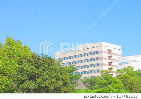 A view of the National Center for Geriatrics and Gerontology in Obu City, Aichi Prefecture 117463118