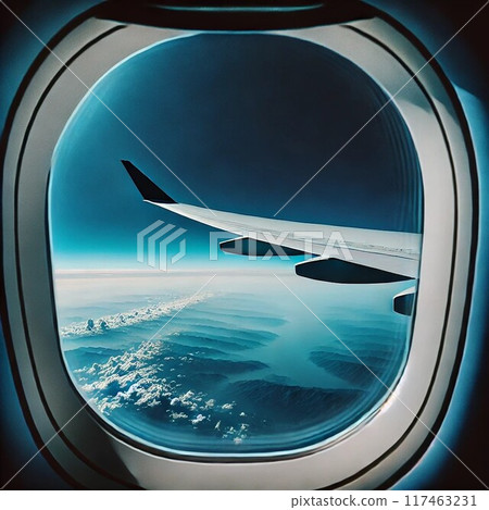 從飛機上看到的天空 117463231