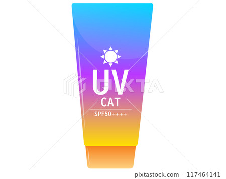 Simple gradient sunscreen illustration 7 Simple gradient sunscreen illustration 7 117464141