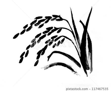Rice - Watercolor illustration of rice - AI generated image 117467535
