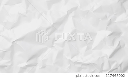 Texture image of wrinkled white paper Texture image of wrinkled white paper 117468002