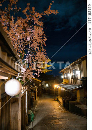 八坂塔與櫻花 2023 年春季 117468139