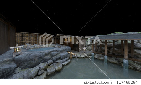 露天浴池 露天浴池 117469264