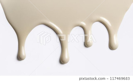 滴水液體白巧克力背景 117469683