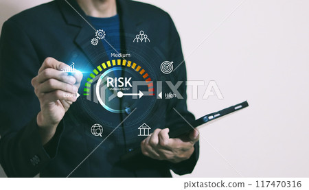 Risk management business concept. Risk management business concept. 117470316