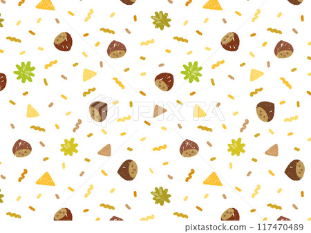 手繪幾何圖案栗子 手繪幾何圖案栗子 117470489