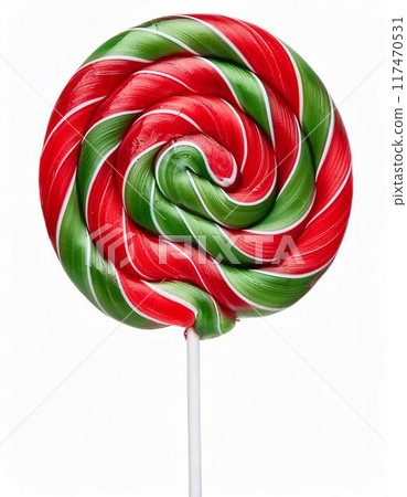 Christmas colored lollipops 117470531