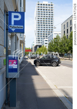 parking meter in Linz, Austria 117471428