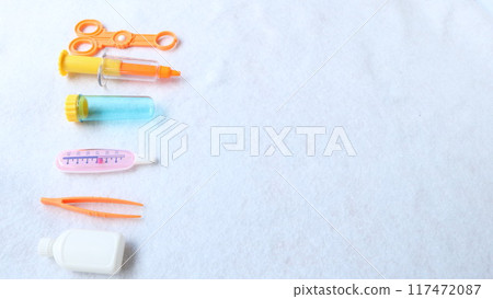 Children's Toy Syringe Tweezers Test Tube Medicine Syringe Thermometer Science and Chemistry 117472087