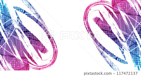 Abstract Background with Red and Blue Gradient Brush Texture and Halftone Effect. Grunge Sport Background, for Event Banner or Poster Design Abstract Background with Red and Blue Gradient Brush Texture and Halftone Effect. Grunge Sport Background, for Event Banner or Poster Design 117472137
