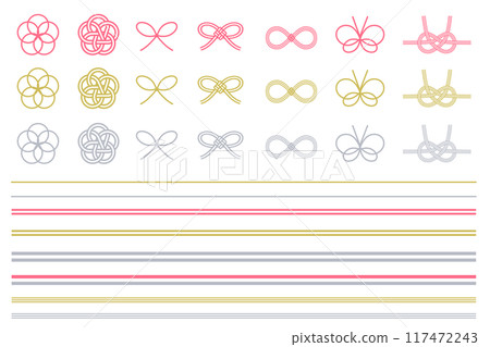 多彩 mizuhiki 插圖集：梅花結、蝴蝶結、葉結、淡路結、裝飾 117472243