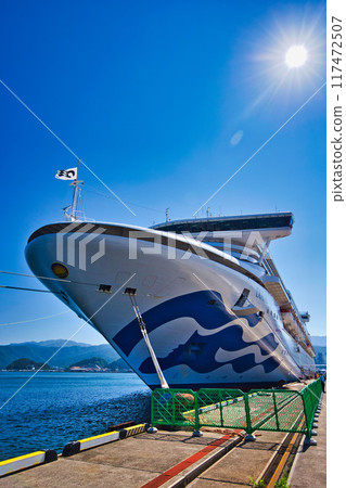 鑽石公主號停靠敦賀港 117472507