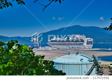 鑽石公主號停靠敦賀港 鑽石公主號停靠敦賀港 117472592