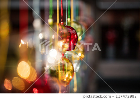 Tanabata Wind Chime Festival at Futchi Rokusho Sengen Shrine in Fuji City, Shizuoka Prefecture Tanabata Wind Chime Festival at Futchi Rokusho Sengen Shrine in Fuji City, Shizuoka Prefecture 117472992