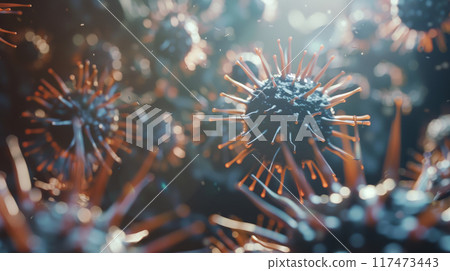 virus, 3d, bacteria 117473443