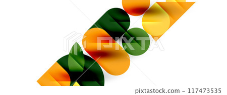 Round shapes, circles and lines minimal geometric background. Vector Illustration For Wallpaper, Banner, Background, Card, Book Illustration, landing page Round shapes, circles and lines minimal geometric background. Vector Illustration For Wallpaper, Banner, Background, Card, Book Illustration, landing page 117473535