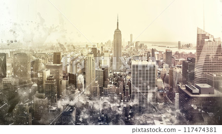city, cityscape, seamless 117474381