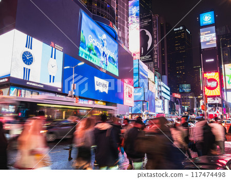 New York Night Times Square New York Night Times Square 117474498