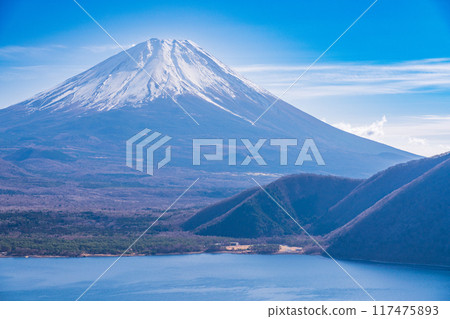 [山梨縣] 從本棲湖和中野山口看到的富士山 117475893