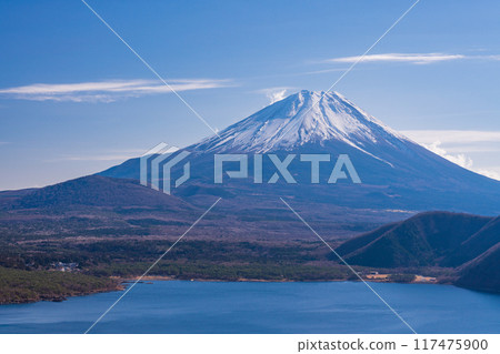 [山梨縣] 從本棲湖和中野山口看到的富士山 117475900