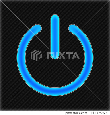 Illuminated on off sign button vector illustration Illuminated on off sign button vector illustration 117475973