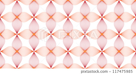 Curve line flower seamless pattern background vector illustration 117475985