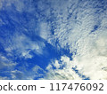 Scattered cloudy blue sky in the evening 117476092