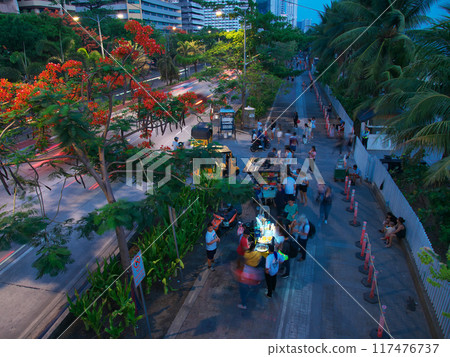 The dynamic Philippines - Evening view of Roxas Boulevard, Manila Cityscape (May 2024) 117476737