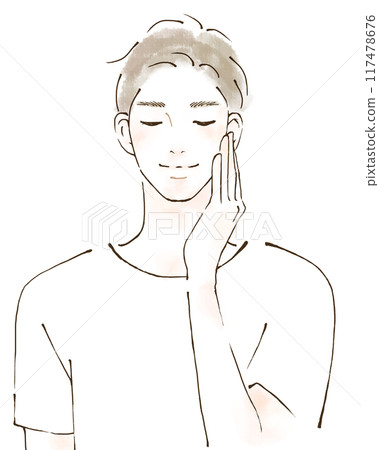 Men taking care of their skin: UV protection Men taking care of their skin: UV protection 117478676