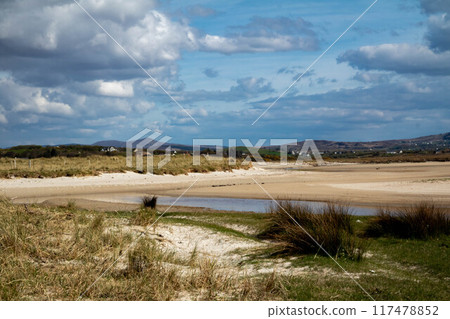 Ballinravey Strand between Ardara and Portnoo in Donegal - Ireland Ballinravey Strand between Ardara and Portnoo in Donegal - Ireland 117478852
