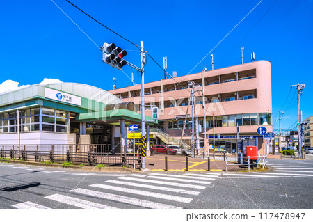 日本橫濱城市景觀八月。北新橫濱地鐵站等景觀=2020年8月17日 日本橫濱城市景觀八月。北新橫濱地鐵站等景觀=2020年8月17日 117478947