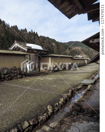 Winter scenery at Ichijodani Asakura Clan Ruins 117479531