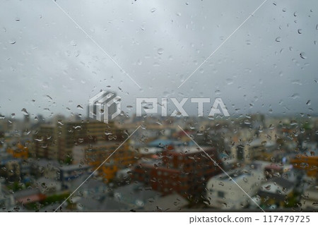 Rainy day window 117479725