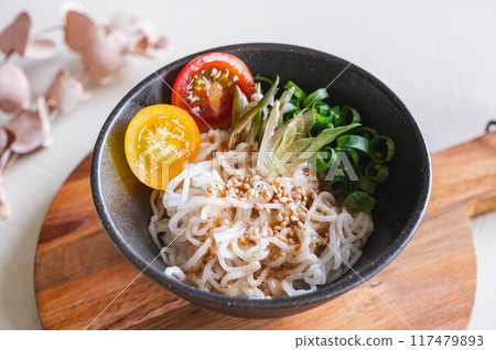 Chinese-style Bukkake Tofu Somen 117479893