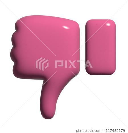 Bubble 3D vector Thumbs down icon. Pink Dislike No icons hand shape. Unlike Button symbol negative Y2k Png Balloon Vector illustration isolated on transparent background. Bubbly, pink, inflatable Bubble 3D vector Thumbs down icon. Pink Dislike No icons hand shape. Unlike Button symbol negative Y2k Png Balloon Vector illustration isolated on transparent background. Bubbly, pink, inflatable 117480279