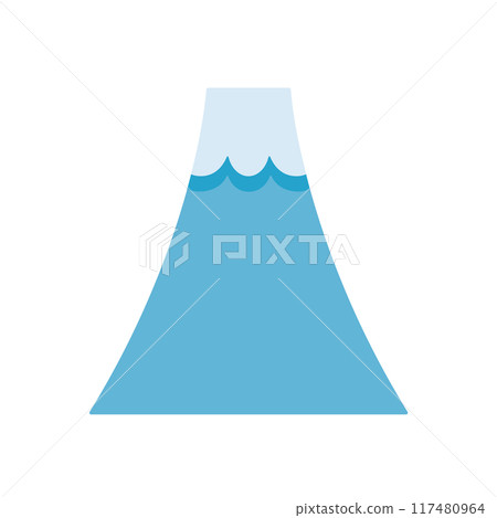 富士山變形的簡單插圖 117480964