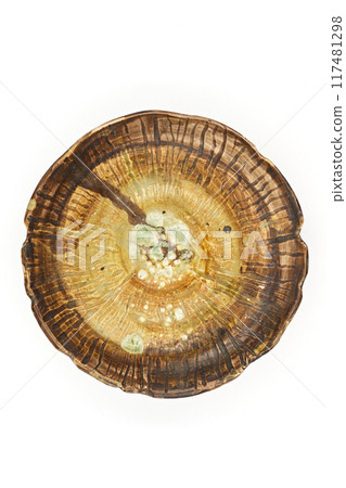 ceramic plate on white background 117481298