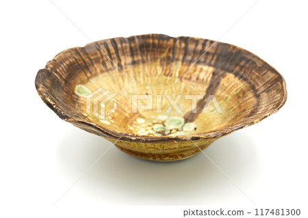 ceramic plate on white background ceramic plate on white background 117481300