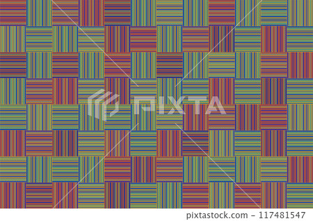 Colorful striped knitted seamless pattern 117481547