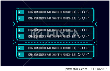 Sci fi HUD Interface templet design 117482006